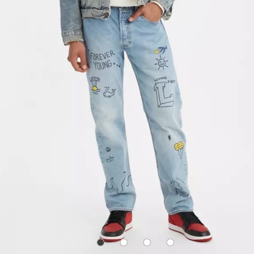 Levis 501 Straight Fit 93 Slate Culture Jeans Men's 32x32